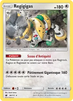 Regigigas, Invasion Carmin No. 84 Normal