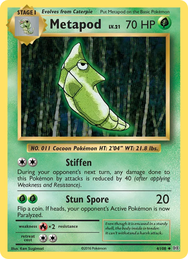 Metapod, Evolutions Nº 4