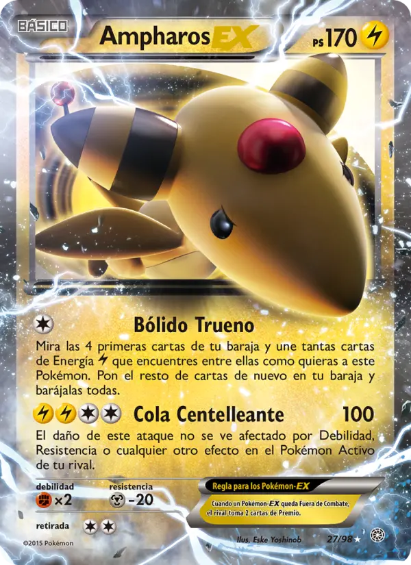 Ampharos EX, Antiguos Orígenes Nº 27