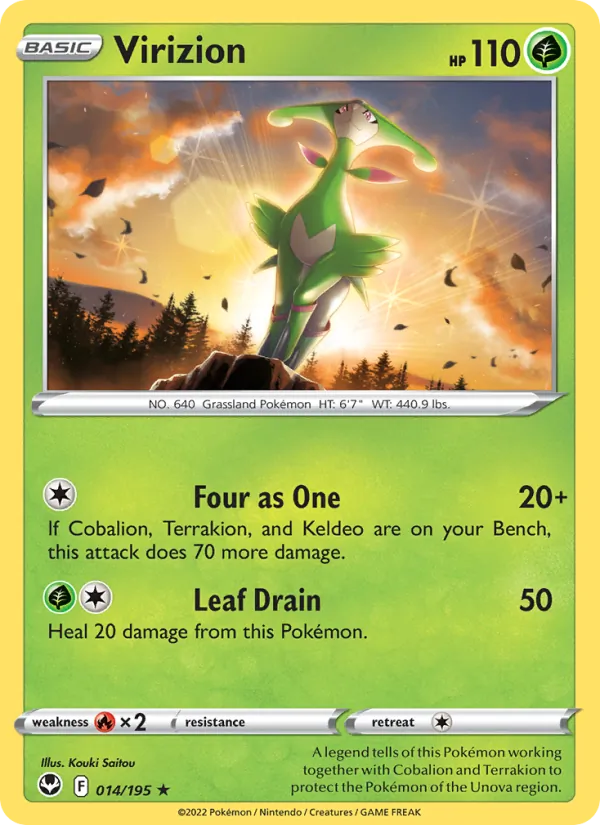 Virizion, Silver Tempest No. 014