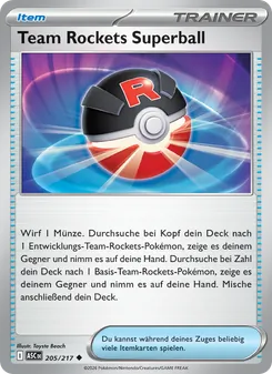 Team Rockets Superball, Erhabene Helden Nº 205 Normal