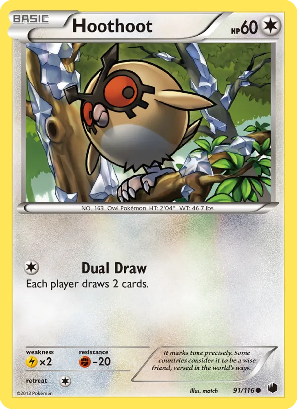 Hoothoot, Plasma Freeze No. 91