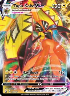 Tapu Koko VMAX, Battle Styles Nº 51 Holo