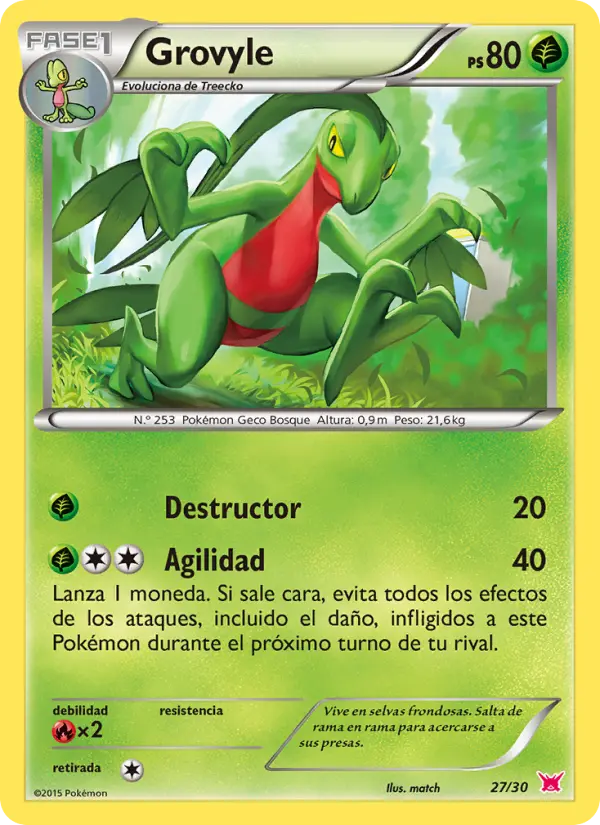 Grovyle, Kit de Entrenador XY (Latias) No. 27