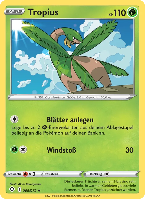 Tropius, Glänzendes Schicksal No. 5