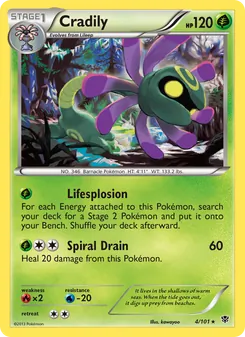Cradily, Plasma Blast No. 4