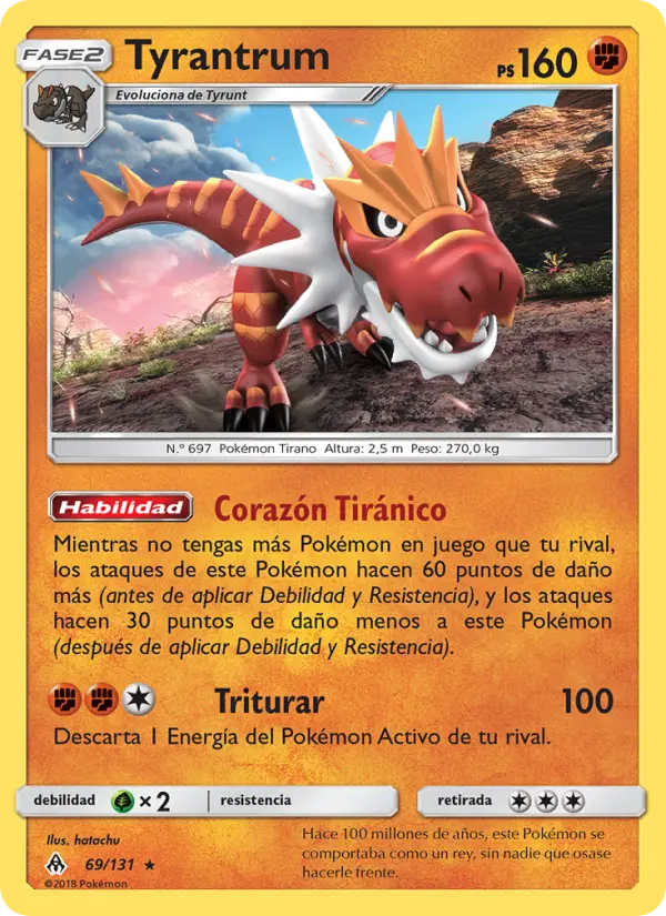 Tyrantrum, Luz Prohibida No. 69