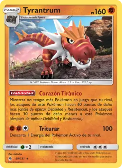 Tyrantrum, Luz Prohibida No. 69 Normal