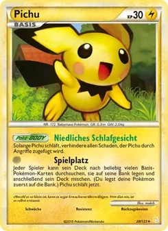 Pichu, HeartGold SoulSilver No. 28 Normal