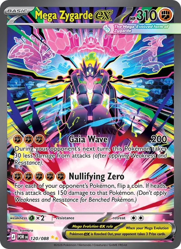 Mega Zygarde ex, Perfect Order No. 120