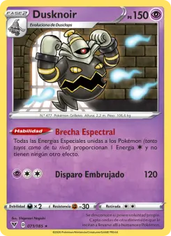 Dusknoir, Voltaje Vívido Nº 71 Holo