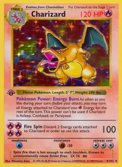Charizard, Base Set No. 4