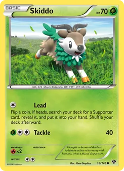 Skiddo, XY No. 18 Normal