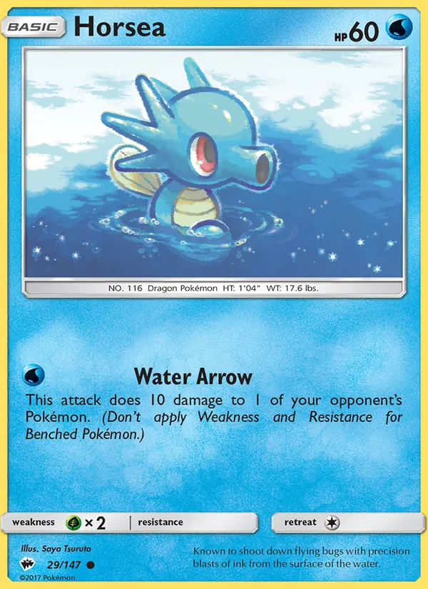 Horsea, Burning Shadows Nº 29