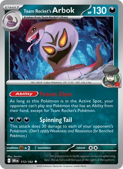 Team Rocket's Arbok, Destined Rivals No. 113 Normal