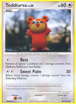 Teddiursa, Mysterious Treasures No. 105 Normal