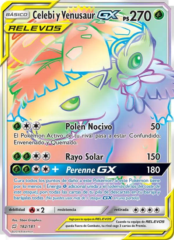 Celebi y Venusaur GX, Union de Aliados Nº 182