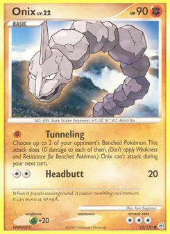 Onix, Diamond & Pearl Nº 92 Normal