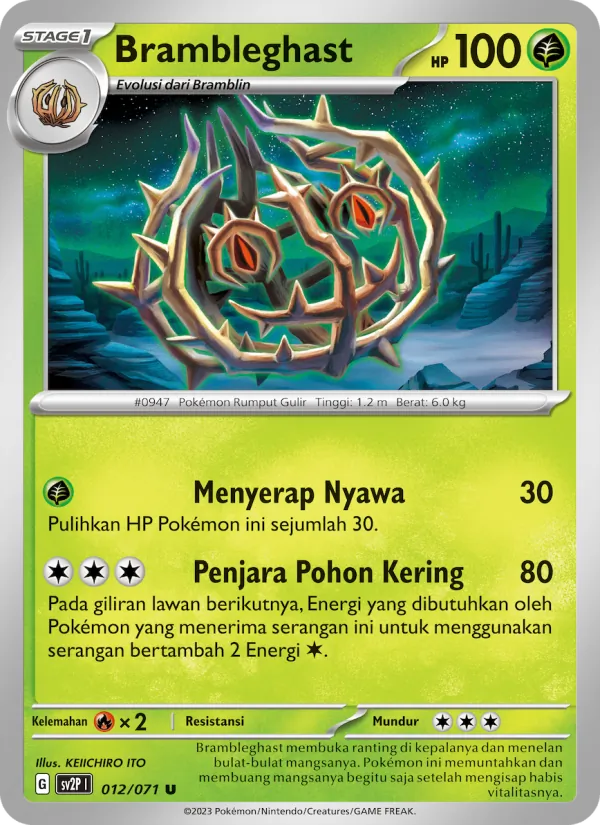 Brambleghast, Mara Bahaya Salju Nº 012