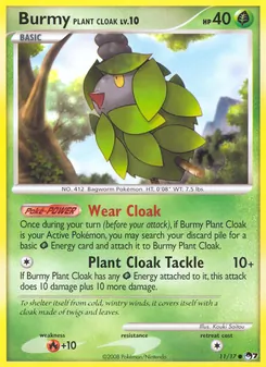 Burmy Plant Cloak, POP Series 7 No. 11 Normal