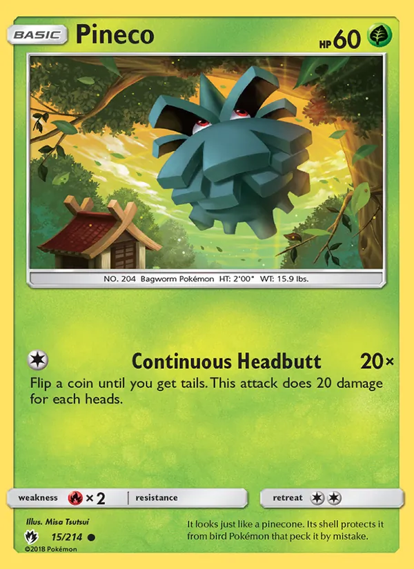 Pineco, Lost Thunder Nº 15