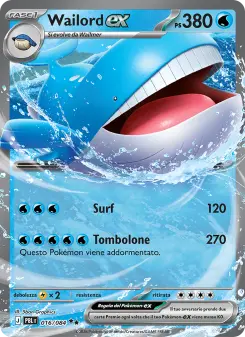 Wailord-ex, Buio Pesto No. 016 Holo
