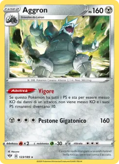 Aggron, Fiamme Oscure No. 123 Holo