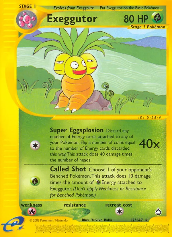 Exeggutor, Aquapolis Nº 12
