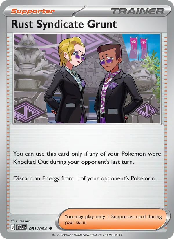Rust Syndicate Grunt, Pitch Black No. 081