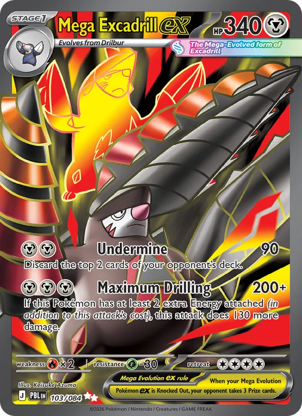 Mega Excadrill ex, Pitch Black No. 103
