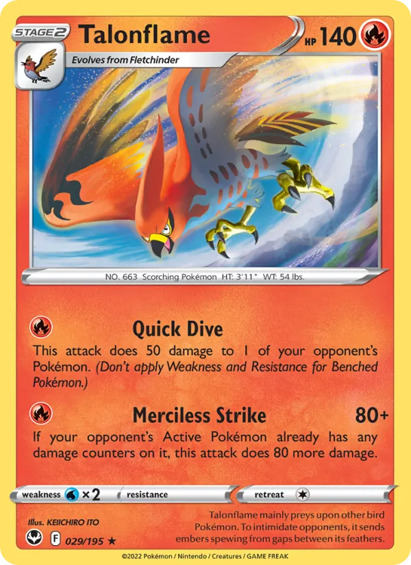 Talonflame, Silver Tempest No. 029