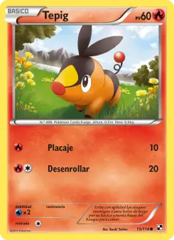 Tepig, Negro y Blanco No. 15 Normal