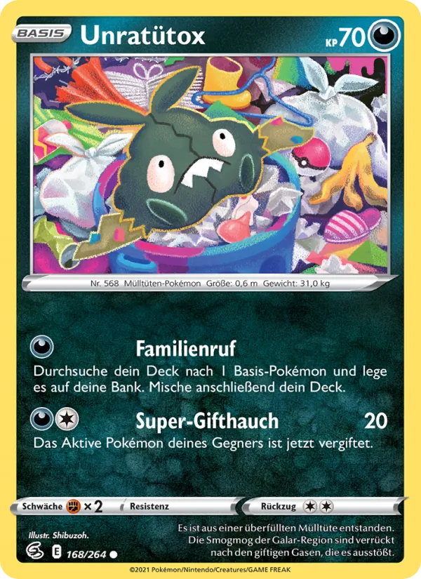 Unratütox, Fusions Angriff Nº 168