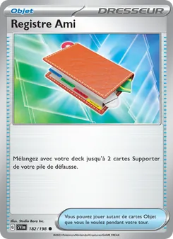 Registre Ami, Écarlate et Violet Nº 182 Normal