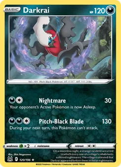 Darkrai, Lost Origin Nº 120 Holo