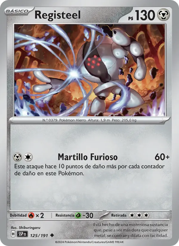 Registeel, Chispas Fulgurantes No. 125