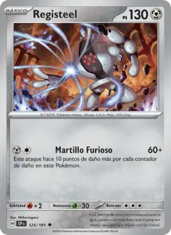 Registeel, Chispas Fulgurantes Nº 125 Normal