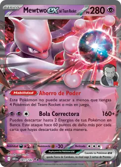 Mewtwo ex del Team Rocket, Rivales Predestinados Nº 081 Holo