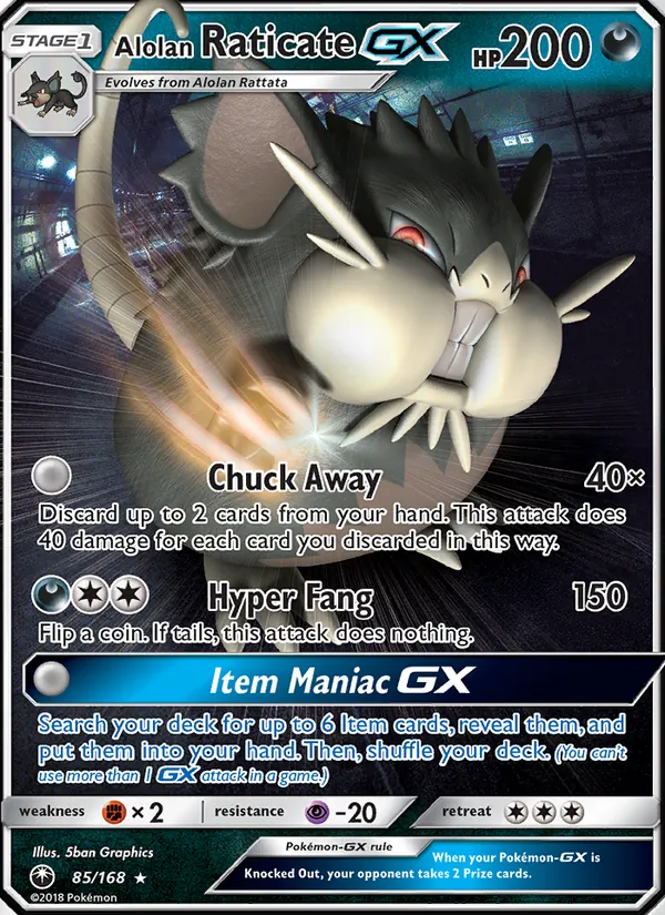 Alolan Raticate GX, Celestial Storm Nº 85