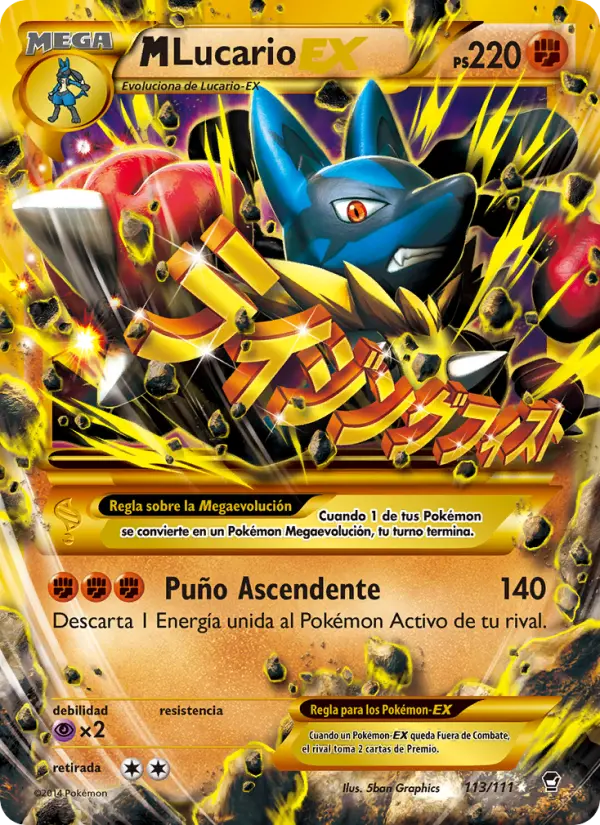 M-Lucario EX, Puños Furiosos Nº 113
