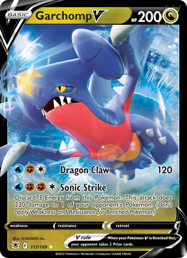 Garchomp V, Astral Radiance Nº 117