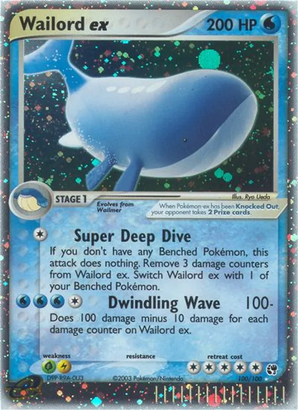 Wailord ex, Sandstorm Nº 100
