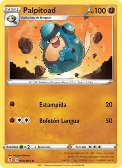 Palpitoad, Cielos Evolutivos Nº 89 Normal