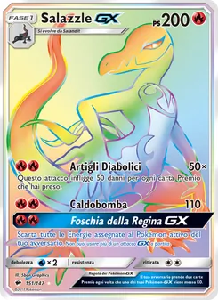 Salazzle GX, Ombre Infuocate Nº 151 Holo