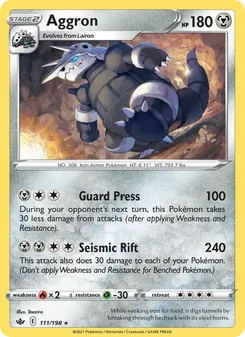 Aggron, Chilling Reign No. 111 Normal