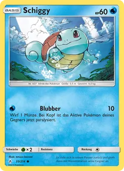 Schiggy, Kräfte im Einklang Nº 33 Normal