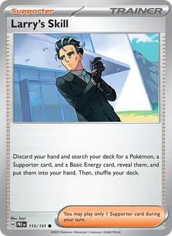 Larry's Skill, Prismatic Evolutions Nº 115 Normal