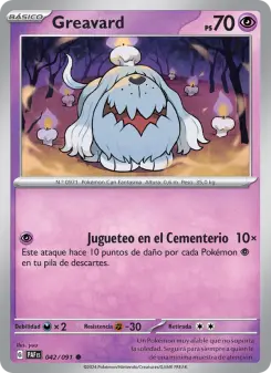 Greavard, Destinos de Paldea No. 042 Normal