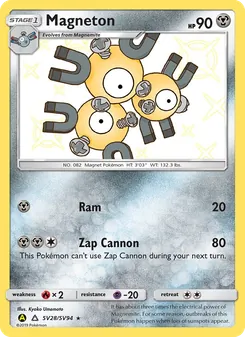 Magneton, Hidden Fates Shiny Vault No. SV28 Normal