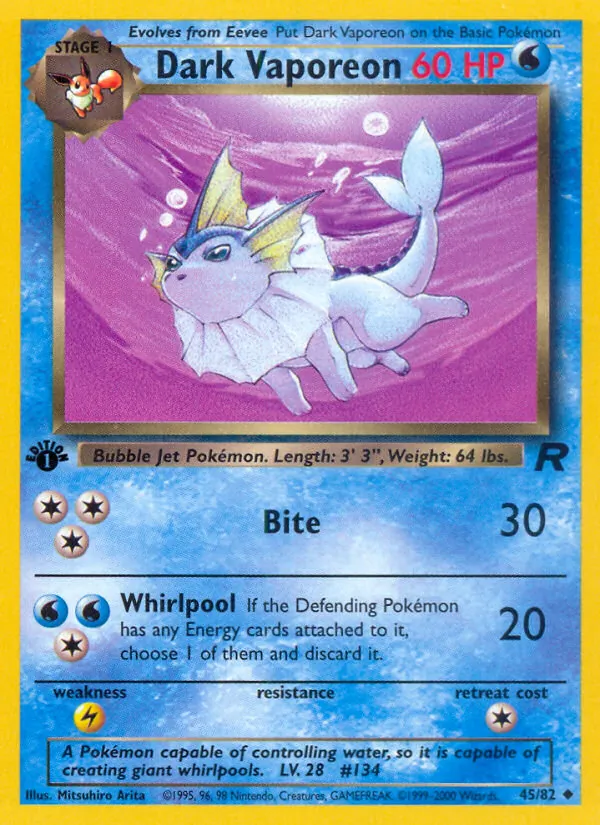 Dark Vaporeon, Team Rocket Nº 45